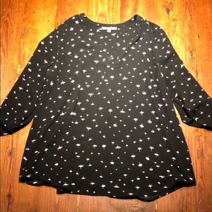 Daniel Rain black and white maternity top